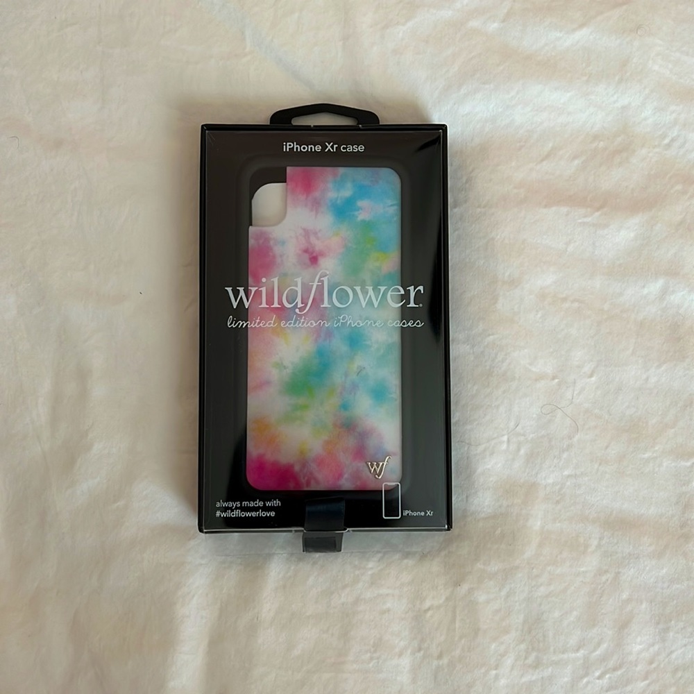 wildflower colorful tie dye iPhone Xr case